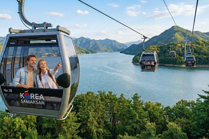 Samaksan, Nami Island and Alpaca or Railbike tour from Seoul