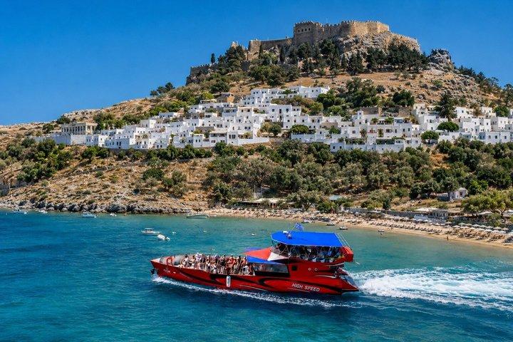 High Speed Cruise to Lindos with 4 hours of Free Time