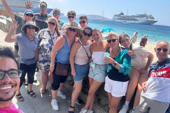 Mykonos Local Tour with Snacks & Pick-Up(Small Group or Private)