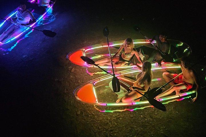 Glowing Sunset Kayak Tour with LED lights in Split