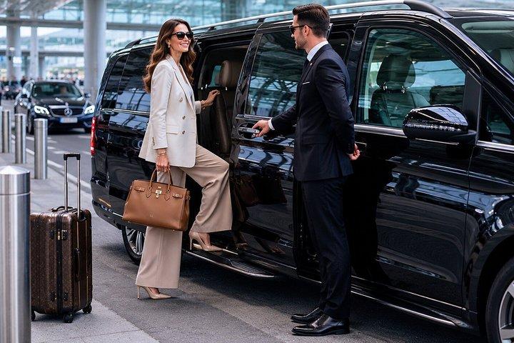 London to Heathrow Airport: Luxury Mercedes Minivan Transfer