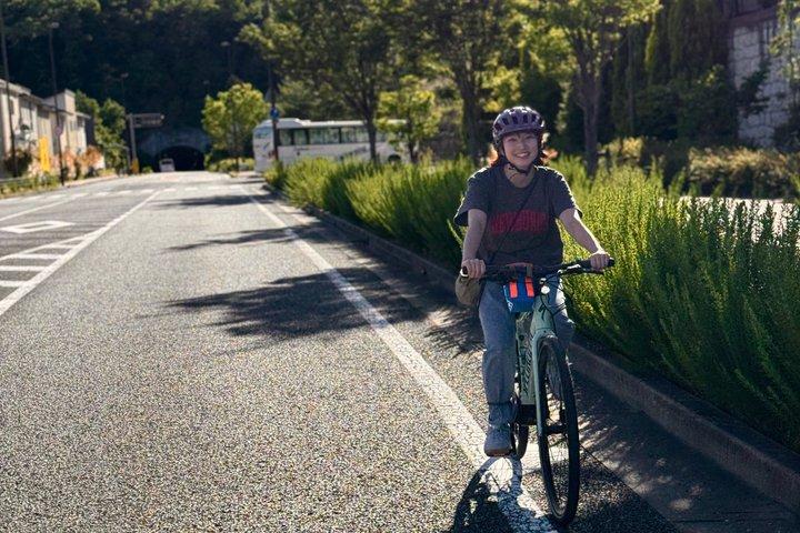 Osaka E Bike Tour: Hidden Nature, Temple & Japanese Cheesecake