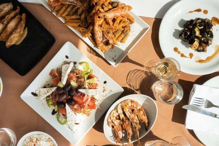 Small Group Santorini & Oia Cruise on Catamaran BBQ & Open Bar