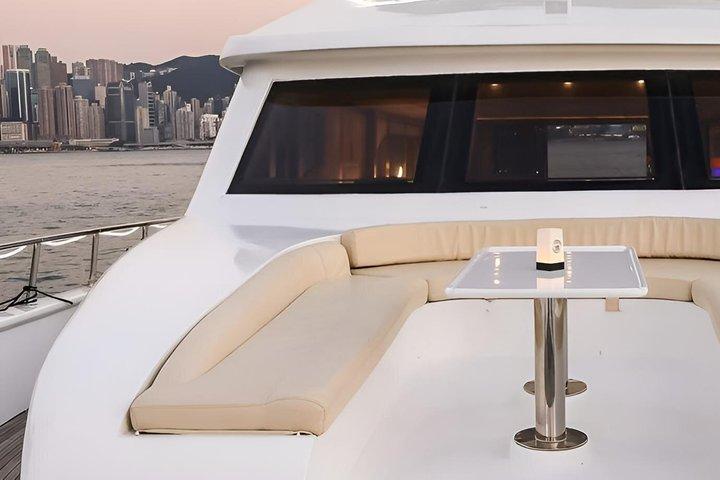Victoria Harbour Night Yacht Tour Hong Kong
