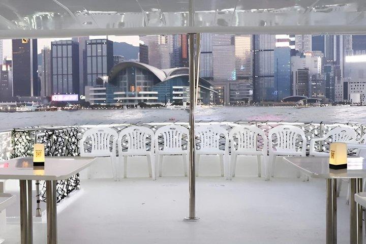 Victoria Harbour Night Yacht Tour Hong Kong