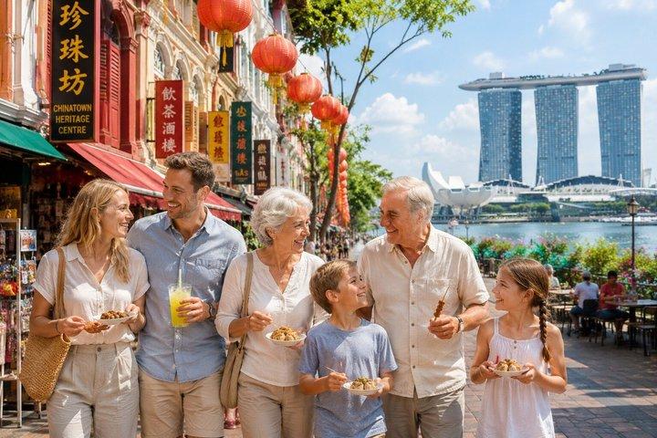 Food Tour with 10+Tasting: 40-min Cruise & 2 Must See Light Shows