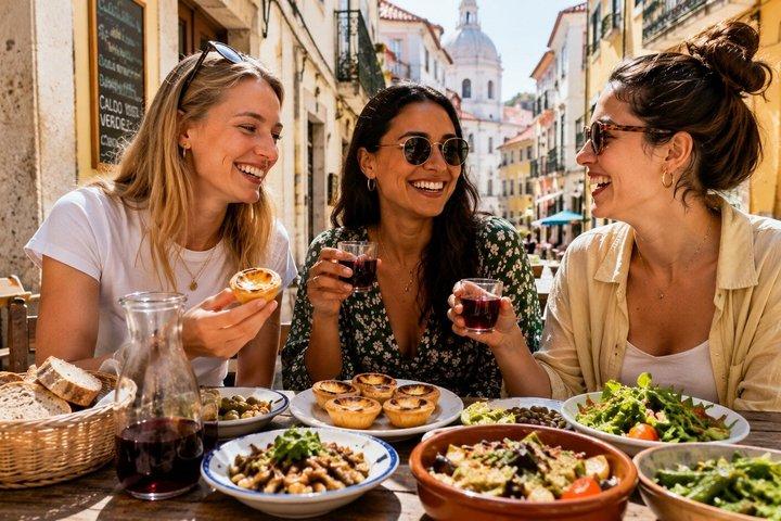100% Vegetarian Lisbon Food Tour in Baixa (Full Meal)