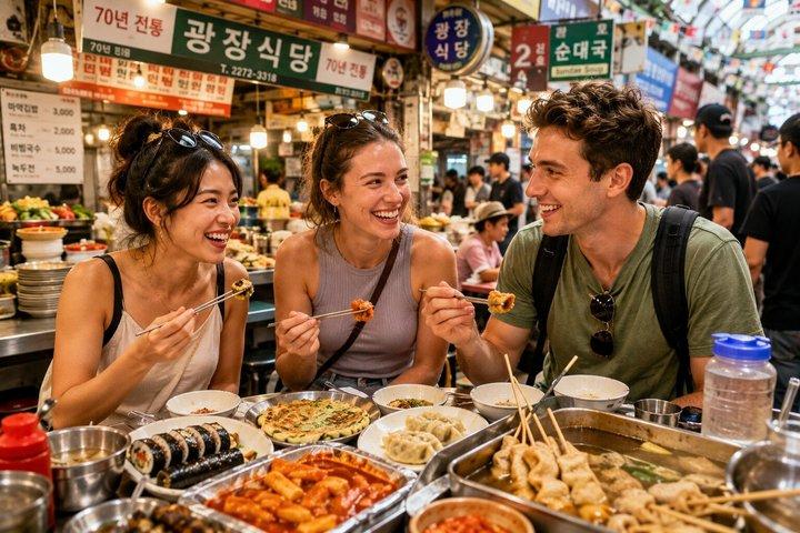 Seoul Gwangjang Market Street Food Tour
