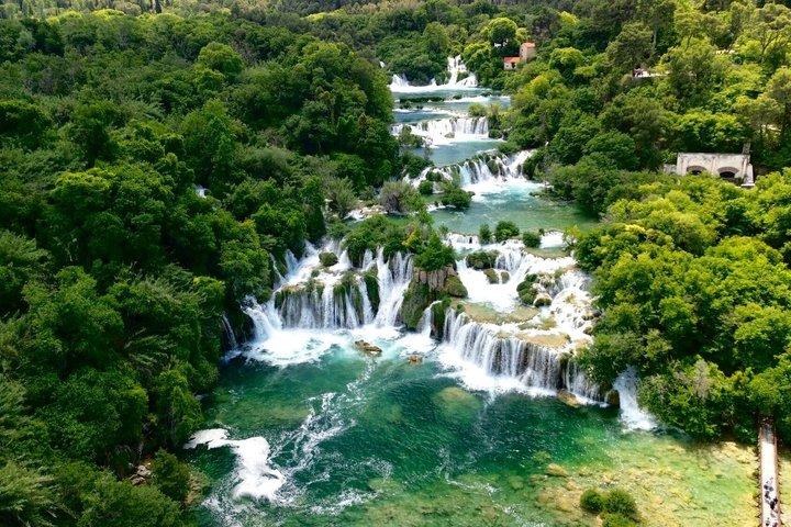 From Split: Krka Waterfalls and Skradin with scenic boat ride