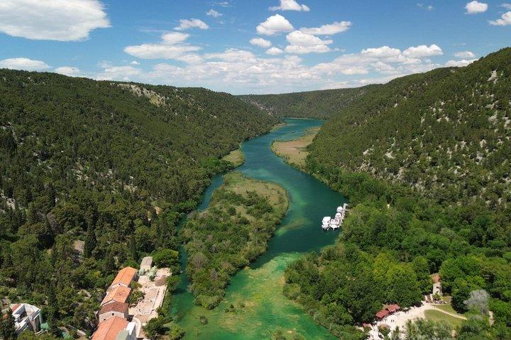 From Split: Krka Waterfalls and Skradin with scenic boat ride