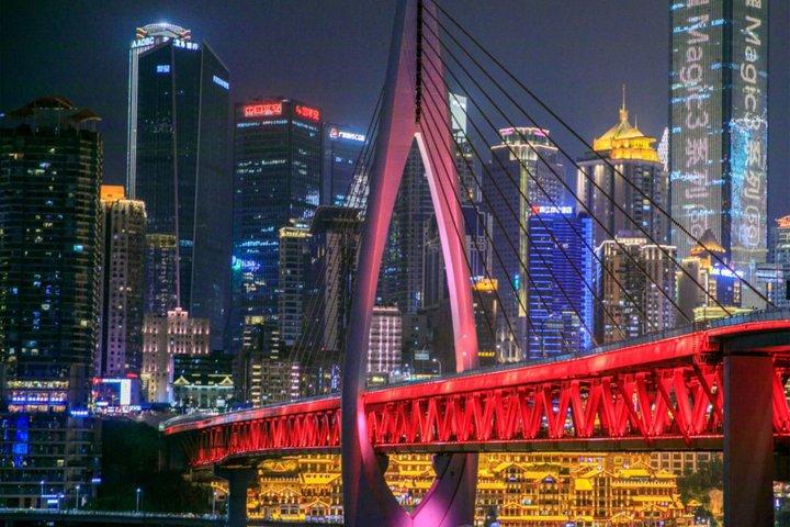 Chongqing Two River Night Cruise (Drone show on Saturday)