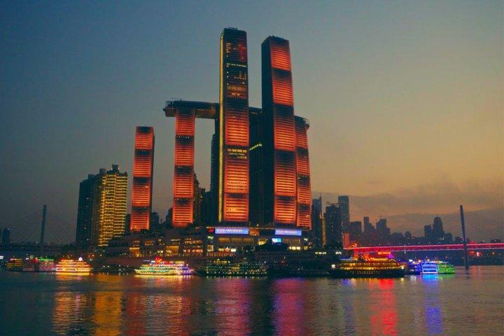 Chongqing Two River Night Cruise (Drone show on Saturday)