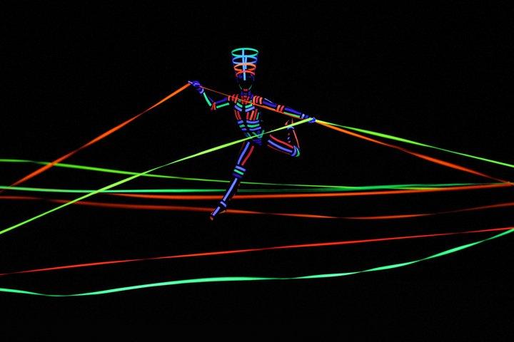 IMAGE Black Light Theatre Performance in Prague