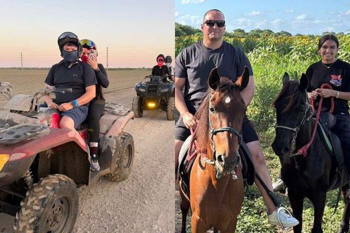 1 hour of ATV + 1 hour horse ride-- free videos and pictures