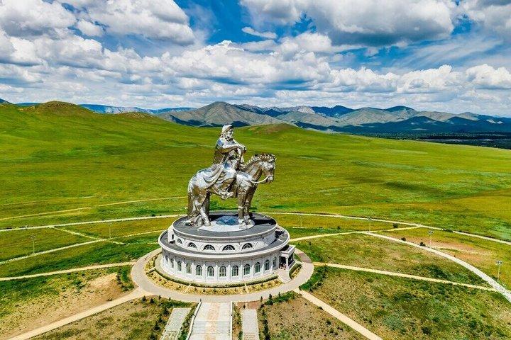 Private Day Tour Genghis Khan complex Terelj NP Camel ride Eagle