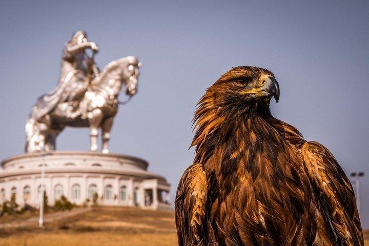 Private Day Tour Genghis Khan complex Terelj NP Camel ride Eagle