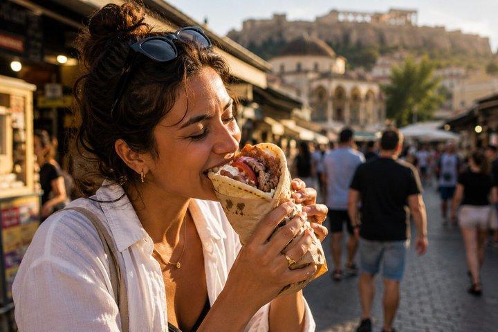 Athens Street Food Tour: Moussaka & Souvlaki Kebab