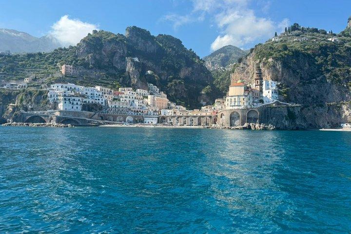 Sorrento, Positano & Amalfi Bus Tour & Boat from Naples