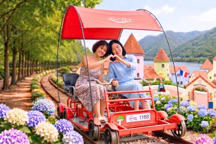 Nami Island, Petite France with Rail Bike Day Tour From Seoul
