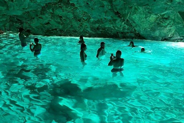 Himara Boat to Hidden Caves and Beach Explore with Snorkeling