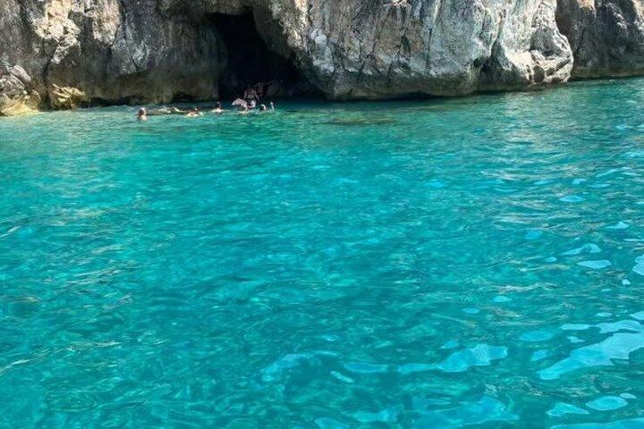 Himara Boat to Hidden Caves and Beach Explore with Snorkeling