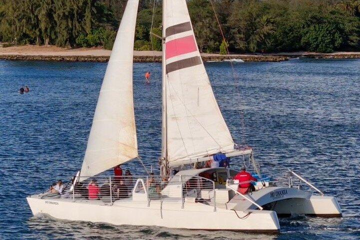 Sunset Catamaran Cruise on Oahu's North Shore
