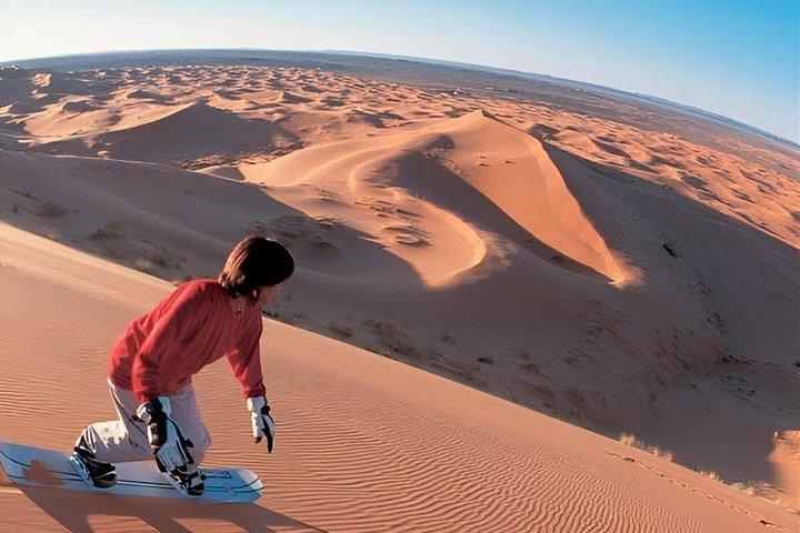 Morning Desert Safari Dubai | Sandboarding, Camel Ride
