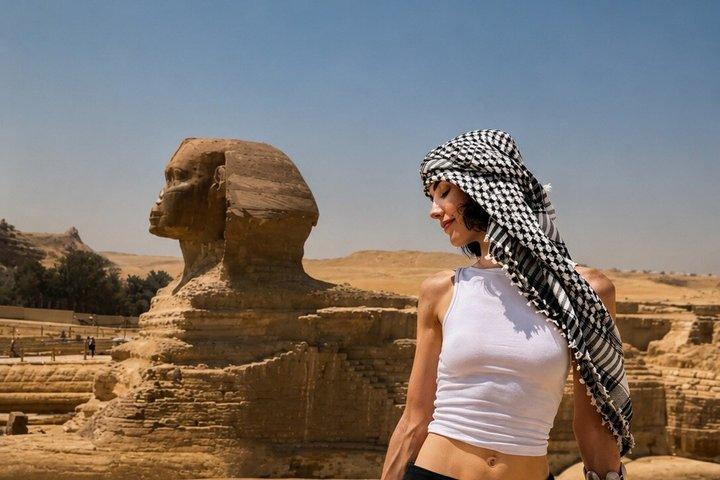 Giza Pyramids with Sphinx & 9 pyramids with Camel and Lunch