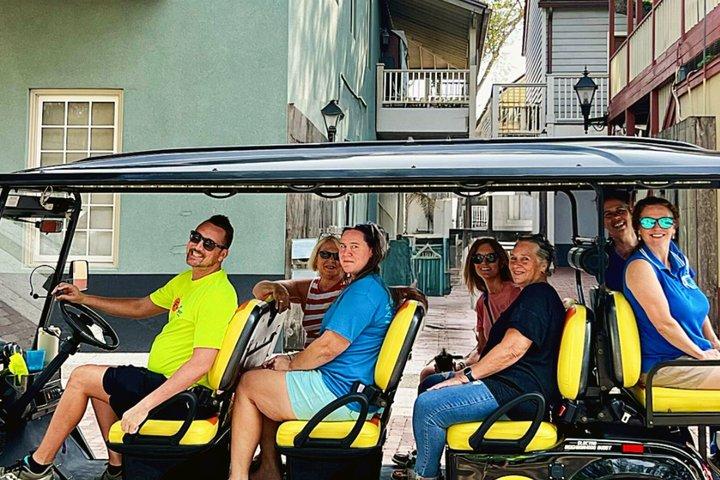 St. Augustine Historical FOOD Tour on Electric Cart with Pick Up