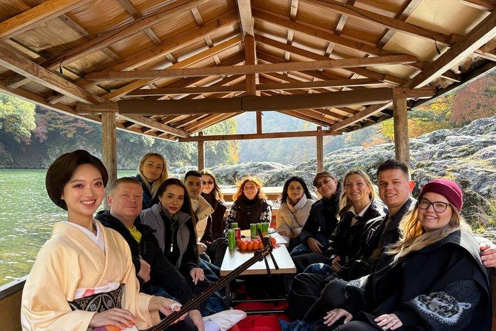 Kyoto Private boat tour with music hosted by former Maiko