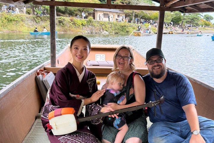 Kyoto Private boat tour with music hosted by former Maiko