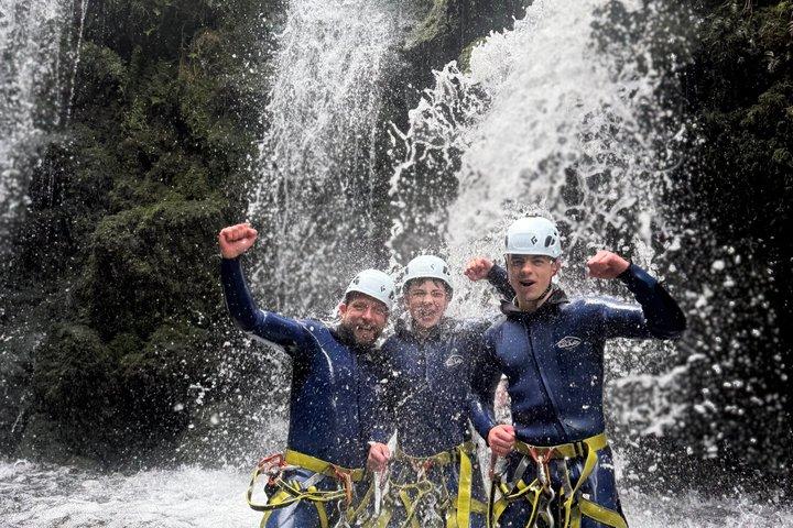 Waterpark Canyoning at Ribeira dos Caldeirões, Sao Miguel Azores