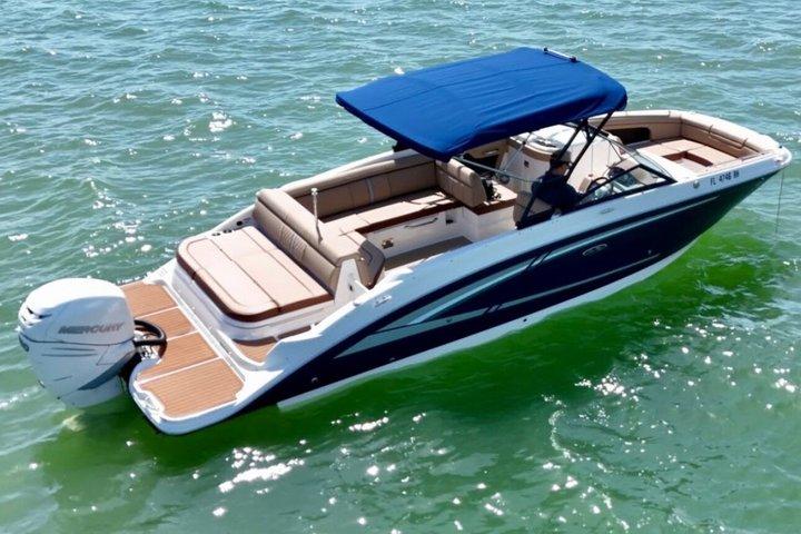 Miami Private Boat Rental with Champagne, Sandbars & Floating Mat