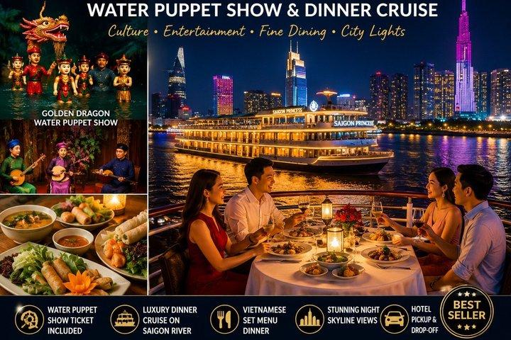 Chi Minh City: Water Puppet Show & Saigon River Dinner Cruise