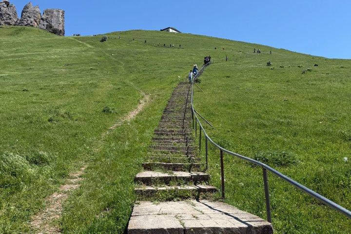Azerbaijan Day Tour Candy Cane Mountains and Beshbarmag Mountain