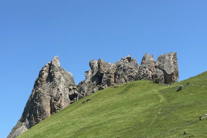 Azerbaijan Day Tour Candy Cane Mountains and Beshbarmag Mountain