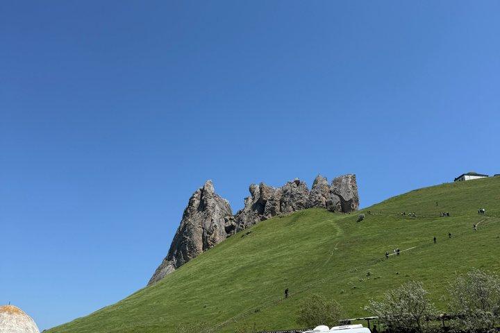 Azerbaijan Day Tour Candy Cane Mountains and Beshbarmag Mountain