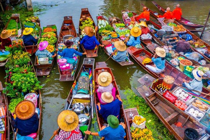Bangkok: Floating and Train Market with Boat Trip