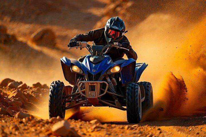Marrakech: Agafay Desert Quad Biking, Camel Ride & Dinner Show