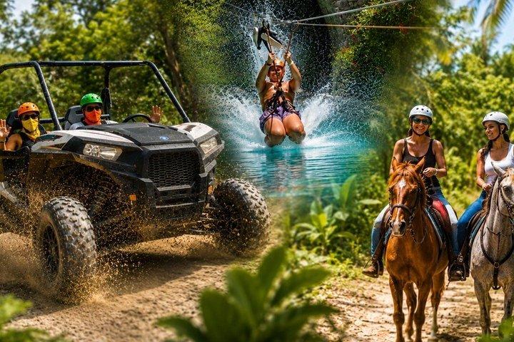 Punta Cana Polaris Adventure, Zipline Mega Splash & Horse Riding