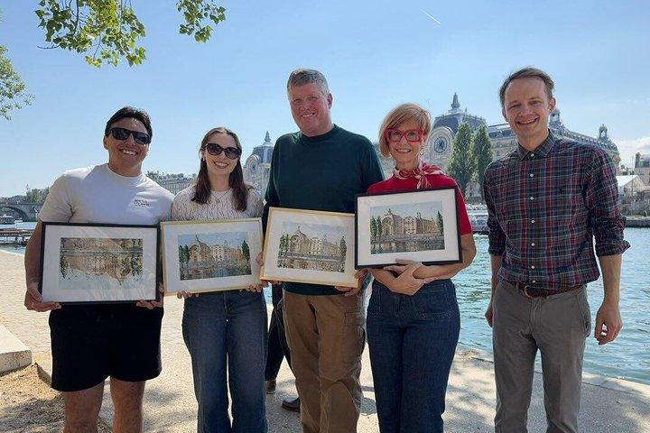 Paris Watercolor Workshop – Create Your Own Framed Paris Souvenir