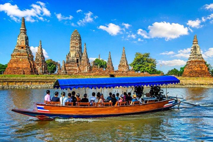 Bangkok: Ayutthaya UNESCO Temples with Tickets, Lunch & Boat