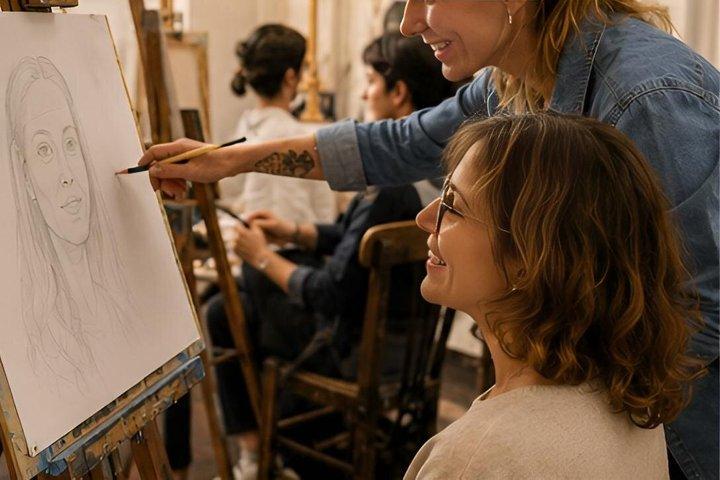 Paint and Sketch in a Milan Art Studio with a Local Painter
