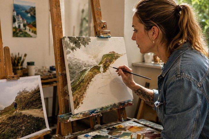 Paint and Sketch in a Milan Art Studio with a Local Painter