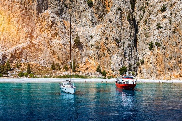 Symi Island Day Trip with Swimming at St George's Bay and Pick Up
