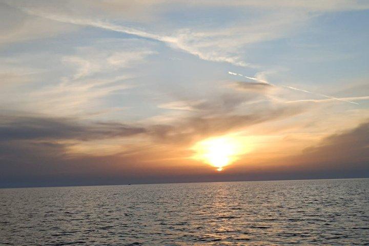 GlassBoat Sunset Tour in Old Town and Big Cave with Local Guide