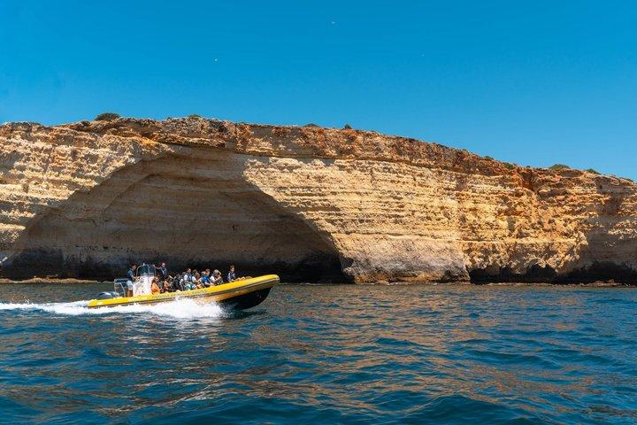 Algarve Coast RIB Adventure Explore Benagil Caves and More