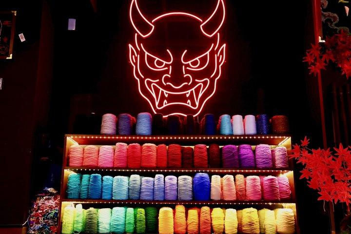 Kyoto:Craft Oni/Kitsune/Daruma rugs in a Tufting Atelier
