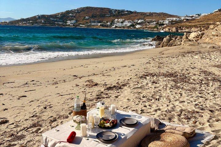 Sunset Picnic Experience in Mykonos with Wine and Views