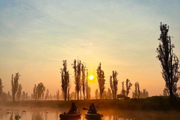 Kayak in Xochimilco:A journey through time to connect with nature